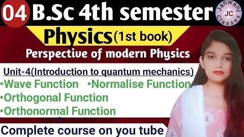 B.Sc 4th sem || Important topics|| By Jyoti Chaudhary ✍️✍️