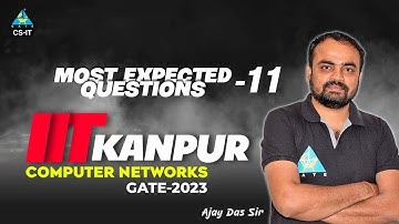 Most Expected Questions -11 | IIT Kanpur | Computer Networks | GATE 2023 | By Ajay das sir