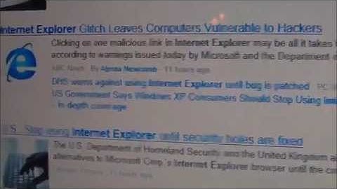 STOP USING INTERNET EXPLORER ASAP...