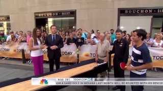Johnny Archer with Brooke Shields on the Today Show 08-28-13