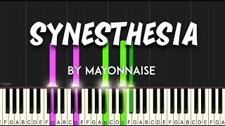 Synesthesia by Mayonnaise synthesia piano tutorial + sheet music & lyrics