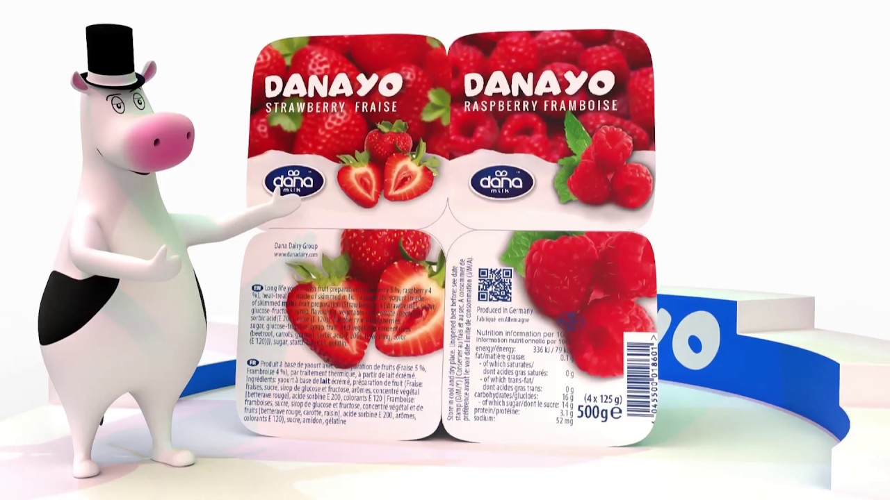 DANAYO FruitMix Yogurt Desert from DANA Dairy Real Chunks of Fruits