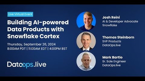 AIOps Meets DataOps: GenAI model lifecycle management with DataOps.live, Snowflake & TruLens