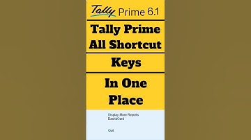 Secrets All Keyboard Shortcuts Features of Tally Prime | Tally Solutions #shorts