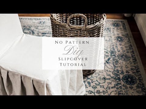 No Pattern DIY Slipcover Tutorial