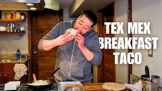 Chorizo Stuffed Chile Relleno Breakfast Taco