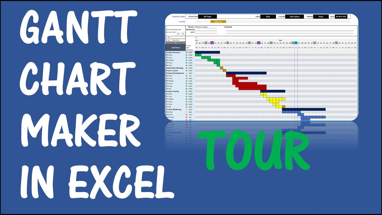 Gantt Chart Maker Excel Template