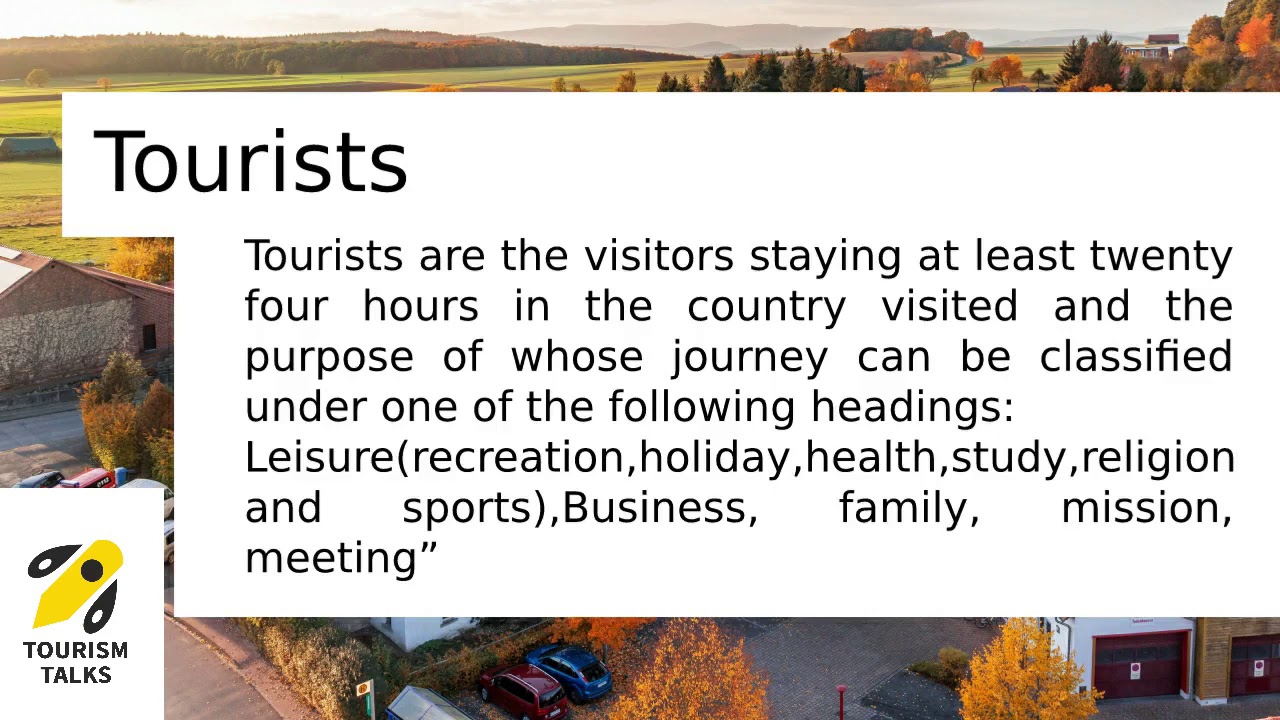 define excursionist in tourism