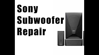 how to sony sub woofers repair
