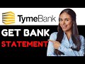HOW TO GET BANK STATEMENT ON TYMEBANK APP 2024! (FULL GUIDE)