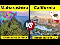 Maharashtra VS California State comparison in Hindi | California vs Maharashtra 2024