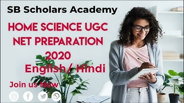 Home Science UGC NET JRF preparation- Live classes/Study Material Paper-2 ||SB Scholars Academy