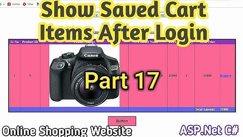Modification video of part 16 in Asp.Net C# | Part 17