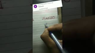 Famous NACHO name brand logo 😱❤🤯 #nacho #logo #logodesign #namelogo #art #drawing #drowing #shorts #viral Wealth