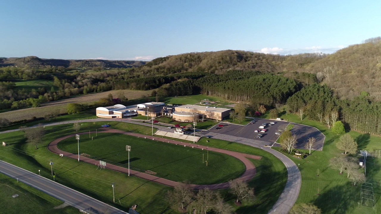 KIckapoo Schools, Viola, WI Aerial view Spring 2017 YouTube