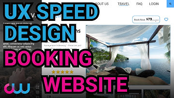 UX Travel Booking Website - Speed Design Time Lapse - Figma