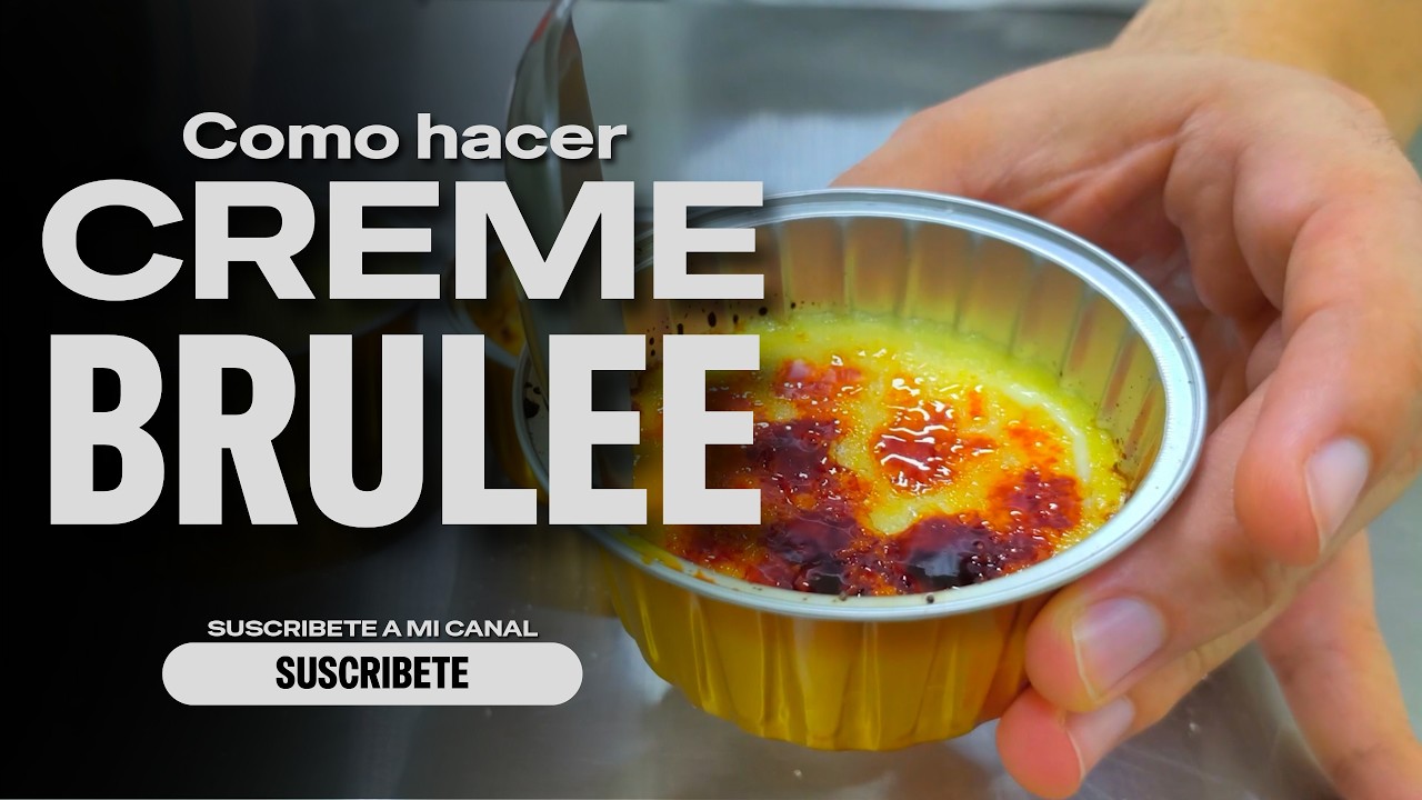 Como hacer CREME BRULEE paso a paso facil #receta #postres #pastry