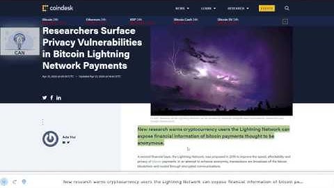 Researchers Surface Privacy Vulnerabilities in Bitcoin Lightning Network Payments