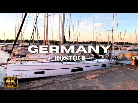 [4K] Walking Tour of Germany - ROSTOCK - Travel Germany 2023