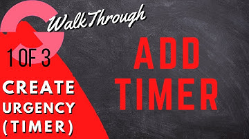 GroovePages Tutorials: How To Add A Countdown Timer