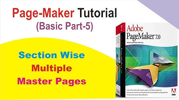 Section wise different Header and footer in Page Maker Part-5 | How to Apply Multiple Master Pages