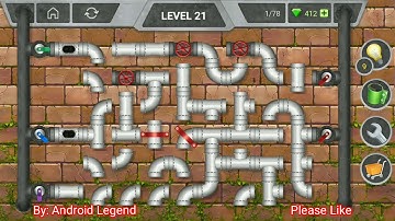 Pipeline Extra Level 21 All 3 stars By Pixign, Android Solution