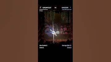 ⚔️ DAGGER VS GAUNTLET 👊 #satisfying #simulation #physics #rpg #gamedev