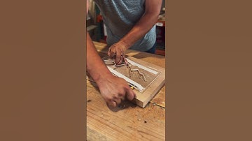 Mountain Range Inlay Using A Router Template
