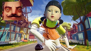Hello Neighbor - My New Neighbor Squid Game Big Doll History Gameplay Walkthrough