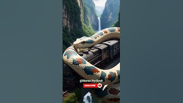 Nature Exploration | Giant Python and Abandoned kereta #shorts #nature #python #meme #ai #flyxo