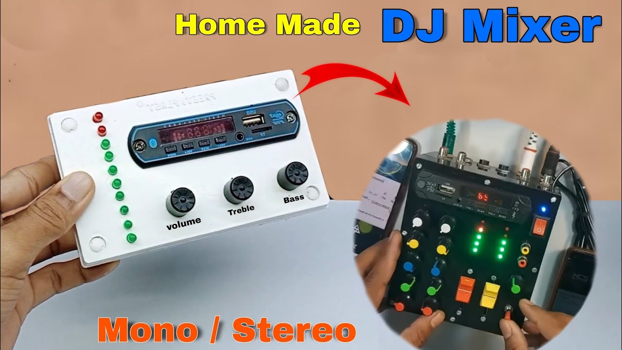 How To Make Dj Mixer How to make mini dj mixer Bluetooth Speaker