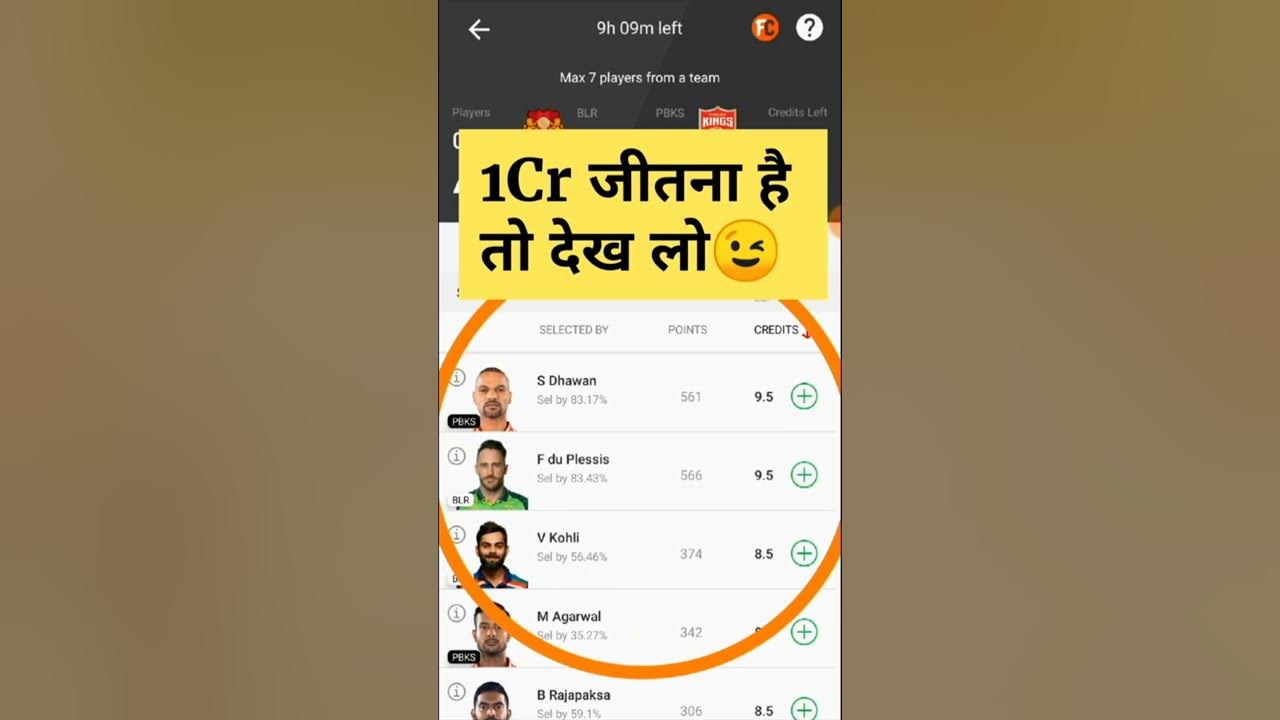 Dream11 me 1st rank kaise laye dream11 me 1cr kaise jeete dream11 1st