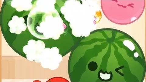 2 Watermelon Pop! Satisfying ASMR Fruit Drop Merge Melon Game #games #asmr #puzzlegame 