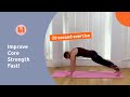 Core plank press    20 sec exercise for dramatic core strength improvement    ballet fusion ltd