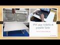 foldable table using PVC pipes: low cost awesome idea for light weight: DIY