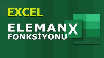 ELEMAN (CHOOSE) Fonksiyonu | Excel Dersleri