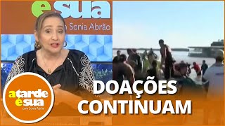 Sonia Abrão elogia celebridades que estão ajudando no RS: “Verdadeiros voluntários”