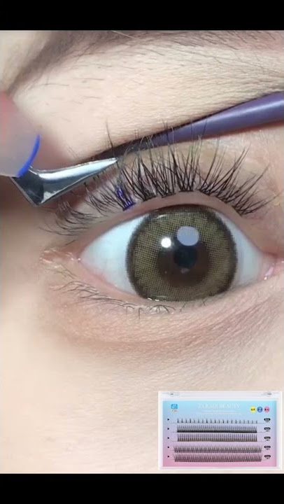 HOW TO APPLY INDIVIDUAL LASHES CLUSTERS |  NO EYE SHADOW