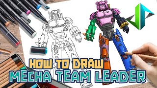 [DRAWPEDIA] HOW TO DRAW MECHA TEAM LEADER SKIN from FORTNITE - STEP BY STEP DRAWING TUTORIAL