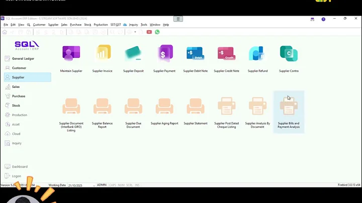 🔄 How to Create a Supplier Contra in SQL Accounting