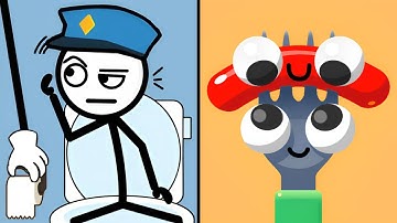 Play TikTok Gameplay FORK N SAUSAGE vs THIEF PUZZLE — Satisfying ASMR Gameplay Battle ALL Levels