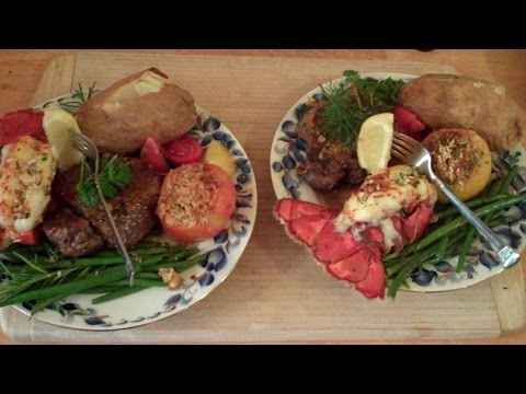 Broiled Lobster Tail and Filet Mignon/ By Chef Uldis
