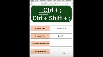 Excel Date And Time Keyboard Shortcuts Simplified