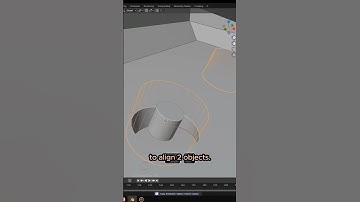 Blender Hack: Align Objects #blenderforbegginer #blendertips #blender3d