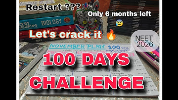 100 Days Challenge to complete neet syllabus #neet2026#yakeen2.0#neetpreparation 