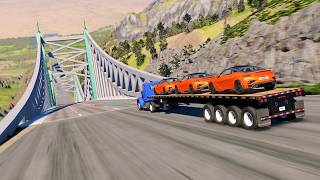 Full Throttle INSANE Long Downhill Mayhem! | BeamNG.drive Epic Crashes & Speed Test #183 screenshot 2