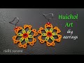 ⚜️ Huichol Art, Seed Bead Earrings || Aretes Tutorial DIY (0331)