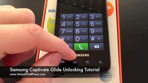 How to Unlock Samsung Captivate Glide with Code + Full Unlocking Tutorial!! at&t rogers o2 orange