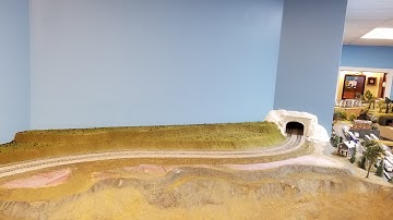 Model Railroad building out the tunnel portal and ground cover finally.