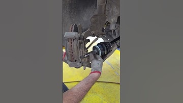 sonata front axle cv joint shaft installed #automobile